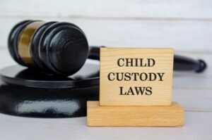 Child,Custody,Laws,Text,Engraved,On,Wooden,Blocks,With,Gavel