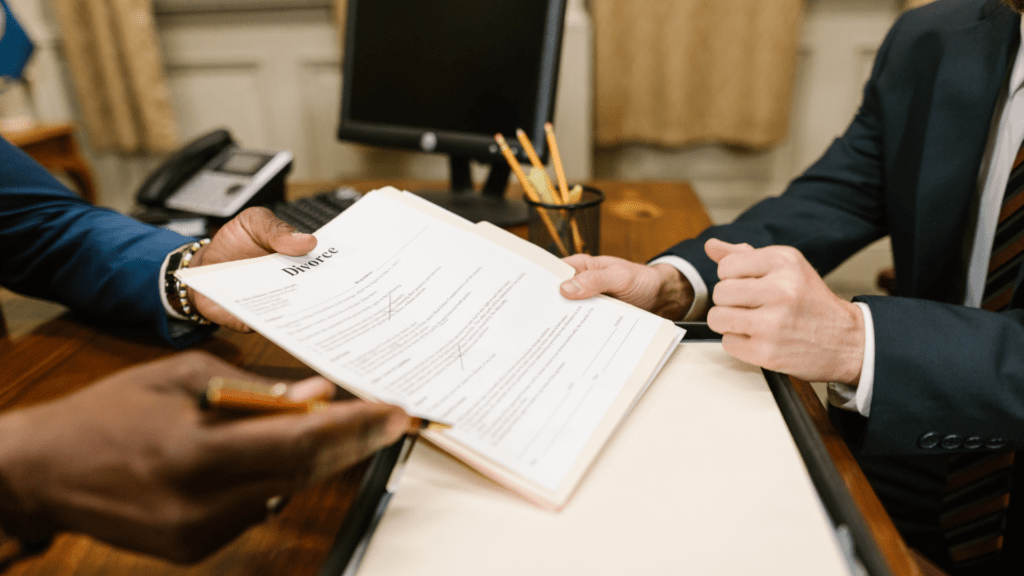 Signing Legal Documents with Lawyer